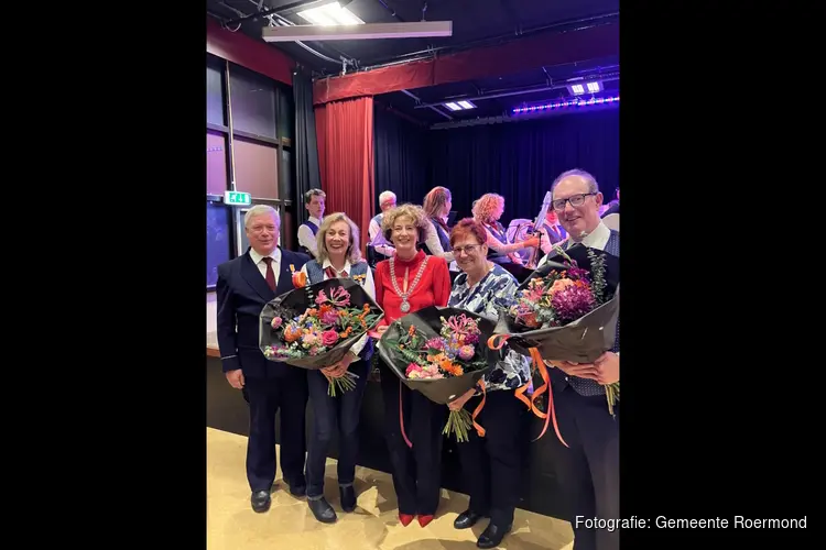 Koninklijke Onderscheidingen uitgereikt tijdens jubileum fanfare Onze Lieve Vrouw in 't Zand